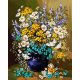 Virágok vázában számfestő 500 db-os puzzle 