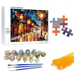 Kislány Cicával számfestő 1000 db-os puzzle 