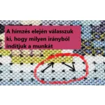 Kecses hölgy gyöngyös hímzés kreatív kézimunka szett
