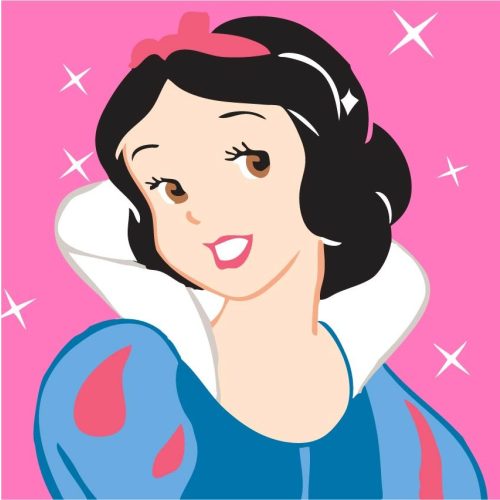 Hófehérke számfestő készlet gyermekeknek 30x30