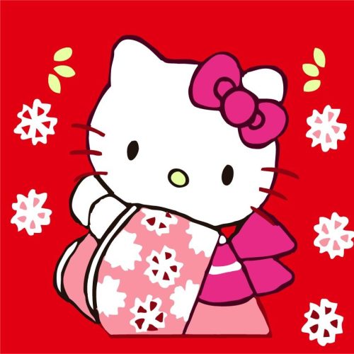 Hello Kitty számfestő készlet gyermekeknek 30x30