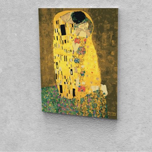 Gustav Klimt: CSók festés számok alapján kreatív készlet keret nélkül 40x50