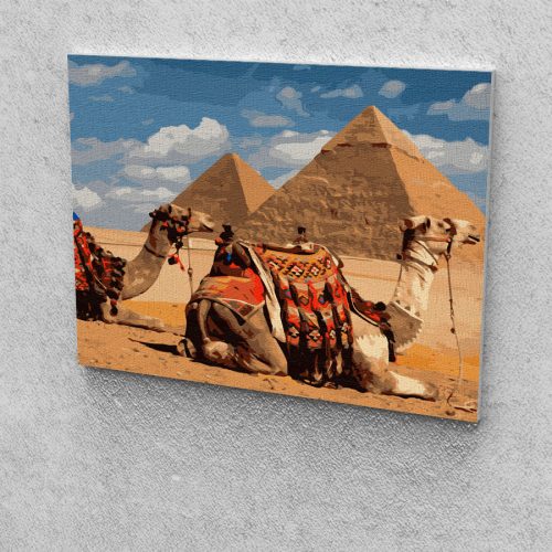 Egyiptom-Kairo-Piramis-festes-szamok-alapjan-kreativ-keszlet-keret-nelkul-40x50