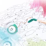 Villamos festés számok alapján kreatív készlet kerettel 40x50