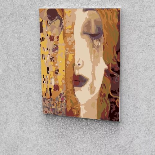 Anne-Marie Zilberman: Arany Könnyek festés számok alapján kreatív készlet kerettel 40x50