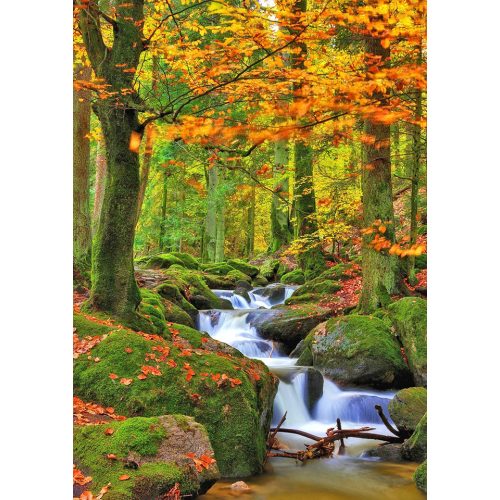 Erdei vízesés hímző készlet 40x50 cm-es vászonnal keresztszemes hímzés