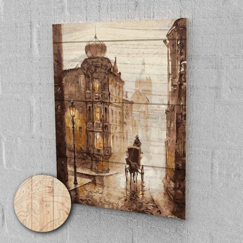 Mozdony festés számok alapján kreatív készlet 40x50