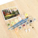 Mozdony festés számok alapján kreatív készlet 40x50