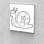 Fejlesztő Festővászon Picasso Palántáknak 3 éves korosztálynak csiga 30x30 cm