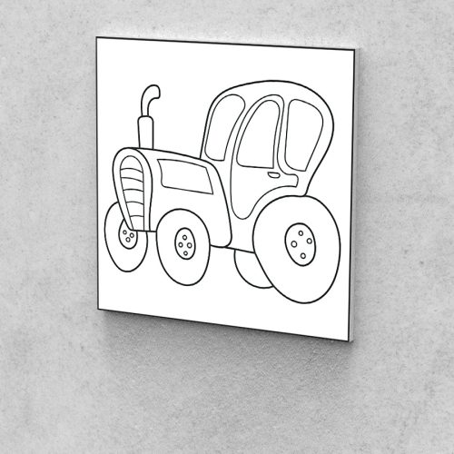 Fejlesztő Festővászon Picasso Palántáknak 3 éves korosztálynak traktor 30x30 cm