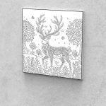 Fejlesztő Festővászon Picasso Palántáknak 6-9 éves korosztálynak szarvas 40x40 cm