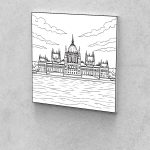 Fejlesztő Festővászon Picasso Palántáknak 6-9 éves korosztálynak Parlament 40x40 cm