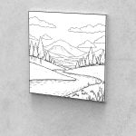 Fejlesztő Festővászon Picasso Palántáknak 6-9 éves korosztálynak fenyves 40x40 cm