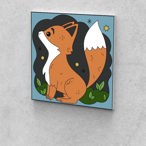 Matekvarázs Számfestő: Készségfejlesztés szórakozva 30x30 cm-es rókás vászon festékkel 