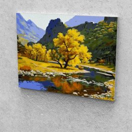   Őszi patak festés számok alapján kreatív készlet keret nélkül