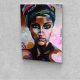 Afrikai portré festés számok alapján kreatív készlet keret nélkül
