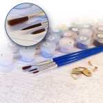 Afrikai portré festés számok alapján kreatív készlet keret nélkül