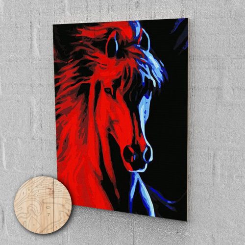 Fa alapú Táltos festés számok alapján kreatív készlet 40x50