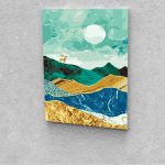 Távolban a szarvas festés számok alapján kreatív készlet kerettel