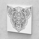 Kifestők szünidőre két vászon festékekkel ecsetekkel kreatív festés szettben 12