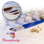 Balerina próba után festés számok alapján kreatív készlet 30x40