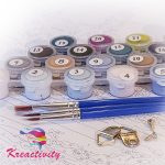 Balerina próba után festés számok alapján kreatív készlet 30x40