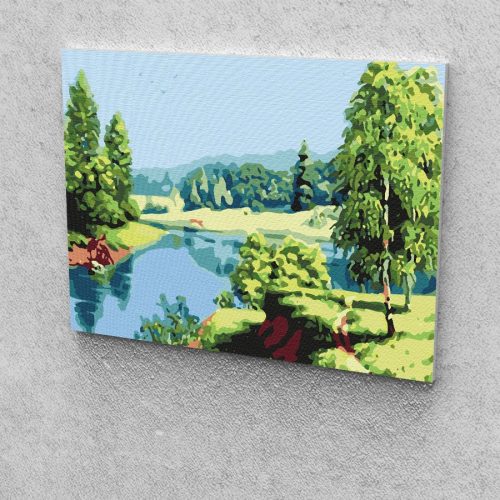 Patak festés számok alapján kreatív készlet kerettel 30x40