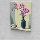 Orchidea vázában festés számok alapján kreatív készlet 30x40