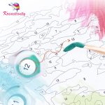 Mosolygós Mikulás festés számok alapján kreatív készlet 30x40