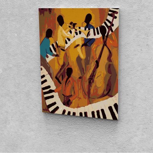 Jazz festés számok alapján kreatív készlet 30x40