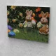 Porcelán nyuszipár festés számok alapján kreatív készlet keret nélkül 30x40