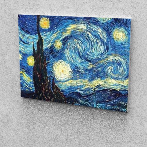 Van Gogh Csillagos Éj festés számok alapján kreatív készlet keret nélkül 40×50