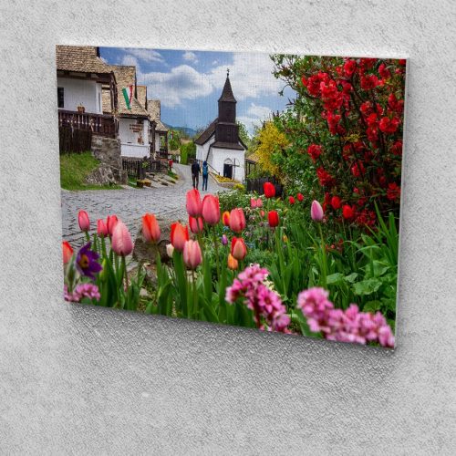 Hollókő festés számok alapján kreatív készlet kerettel