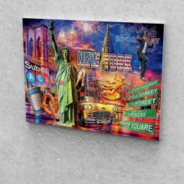 New York festés számok alapján kreatív készlet 30x40