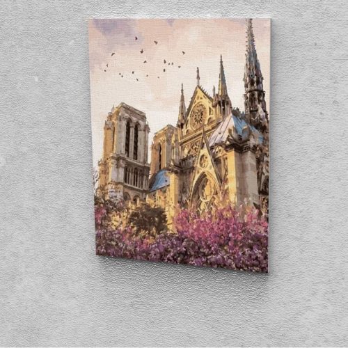 Notre-Dame festés számok alapján kreatív készlet 30x40
