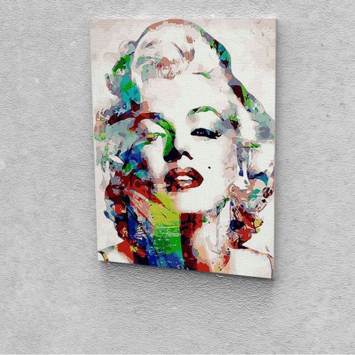 Marilyn Monroe festés számok alapján kreatív készlet kerettel