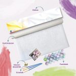 Rózsaszín orchideák festés számok alapján kreatív készlet 40x80