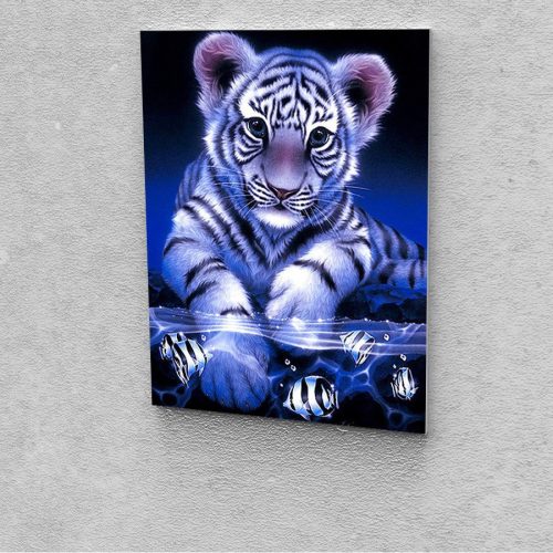 Kis Tigris festés számok alapján kreatív készlet kerettel