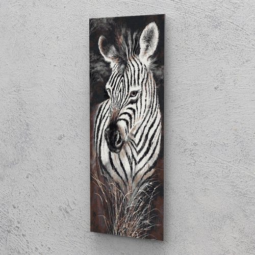 Zebra festés számok alapján kreatív készlet keret nélkül 30x80