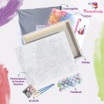 Kislány festés számok alapján kreatív készlet kerettel 50x60