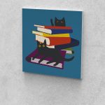 Fekete cicák festés számok alapján kreatív készlet 40x40