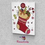 Kreatív festőszett gyermekeknek 30x40-es vászonra nyomtatva Ajándék zsák