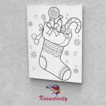 Kreatív festőszett gyermekeknek 30x40-es vászonra nyomtatva Ajándék zsák