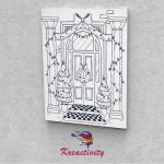 Kreatív festőszett gyermekeknek 30x40-es vászonra nyomtatva Karácsonyi pompa