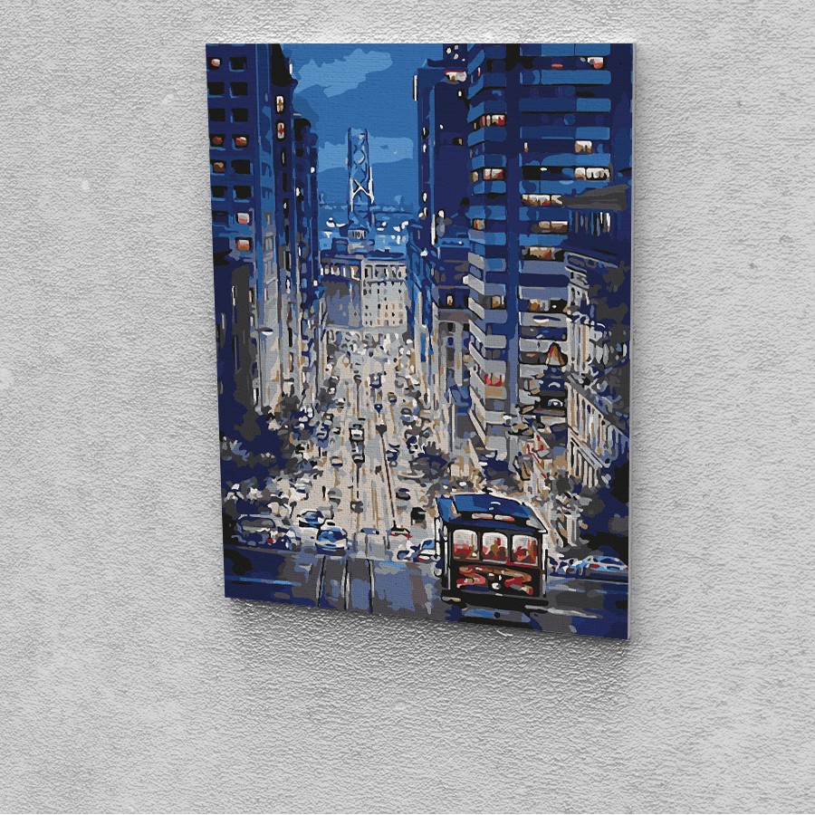 San Francisco festés számok alapján kreatív készlet keret nélkül 40x50